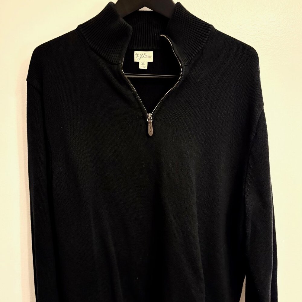 J.Crew Heritage cotton half-zip sweater